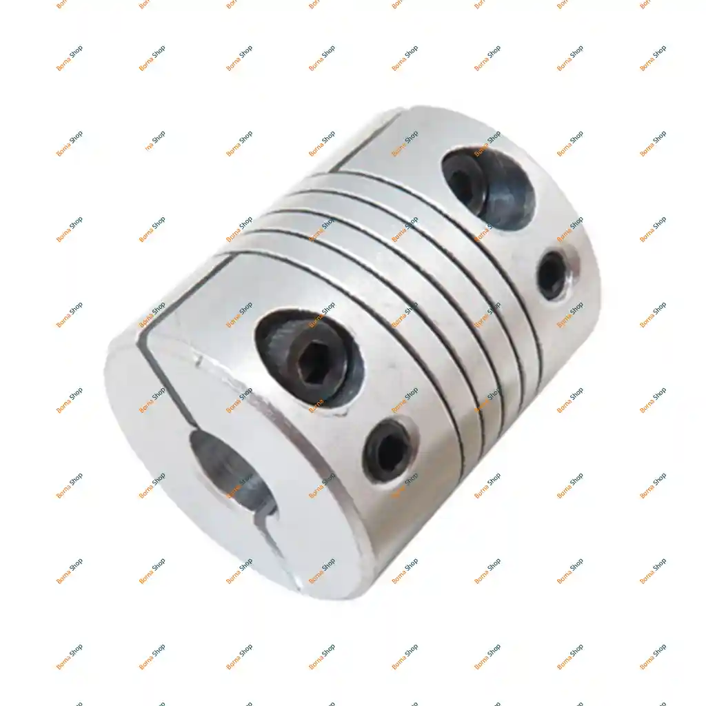 کوپلینگ آلومینیومی انعطاف پذیر چاک دار 85 (فلکسیبل) Clamping Flexible Coupling D25L30